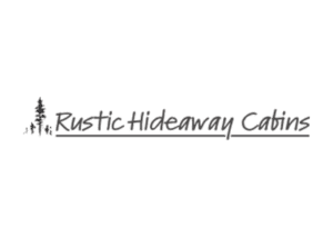 rustic hideaway cabins logo