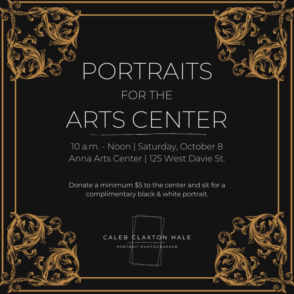 anna arts center portraits graphic