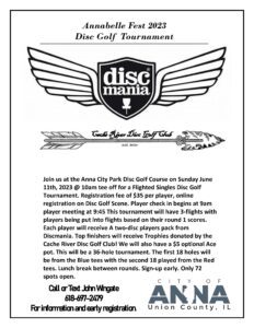 disc golf tournament flyer