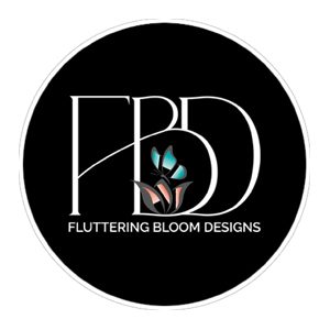 fluttering bloom designs logo