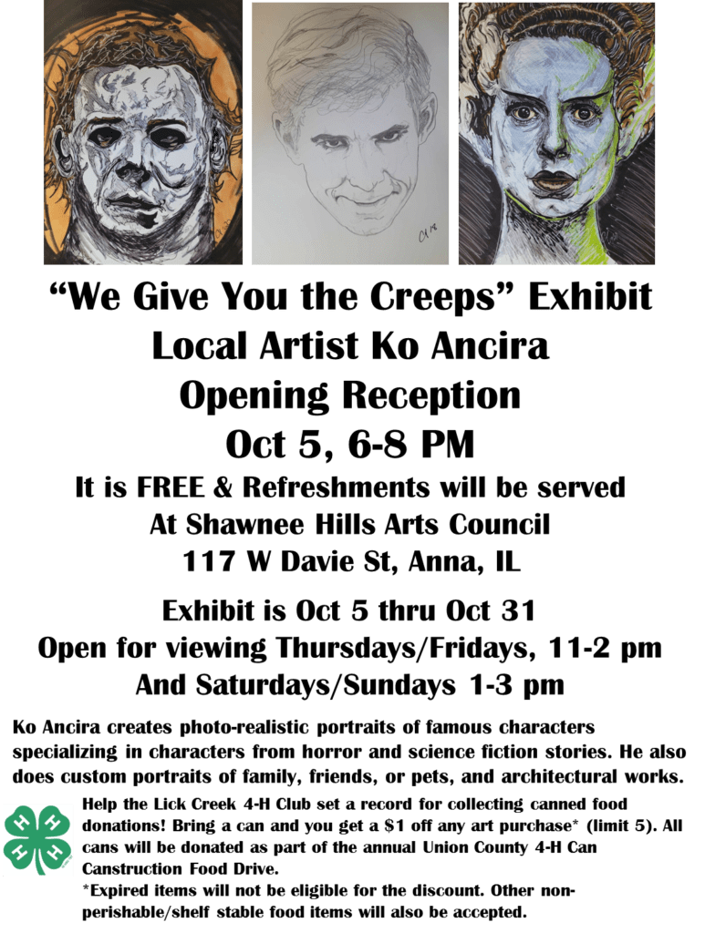 we give you the creeps exhibit poster